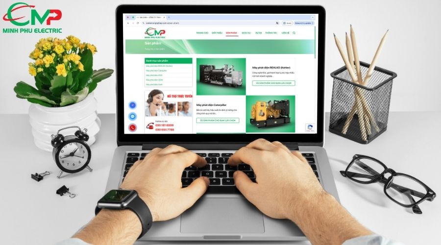 Hướng dẫn liên hệ tư vấn và báo giá máy phát điện AGG tại Minh Phú Electric
