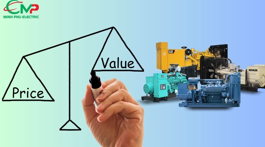 Giá máy phát điện bị ảnh hưởng bởi những yếu tố nào