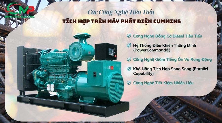 Các Công Nghệ Tiên Tiến Tích Hợp Trên Máy Phát Điện Cummins