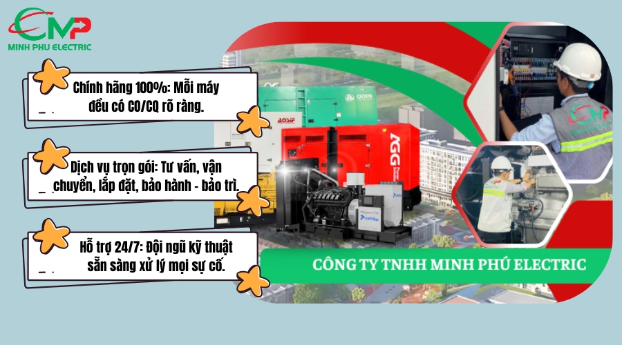 Đơn vị cung cấp giá máy phát điện hợp lý