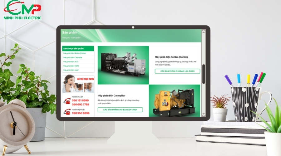 Hướng dẫn liên hệ Minh Phú Electric để nhận tư vấn máy phát điện công nghiệp Mitsubishi ngay hôm nay
