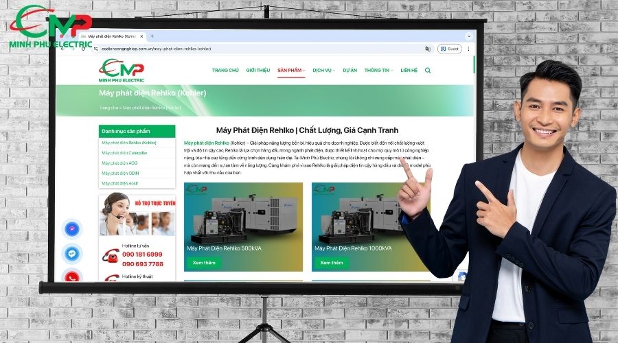 Lý do nên chọn Minh Phú Electric để mua máy phát điện Kohler 500kVA
