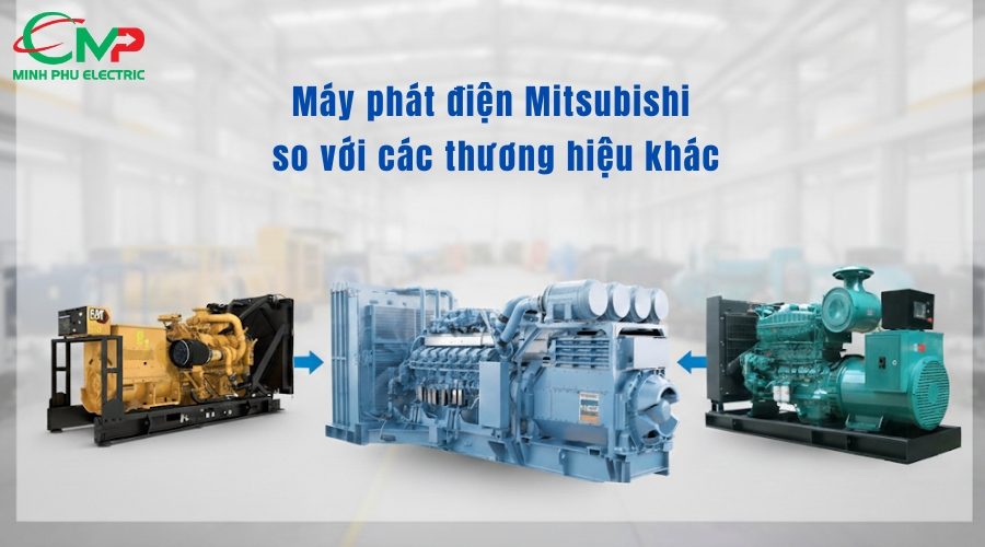 Máy phát điện Mitsubishi so với các thương hiệu khác