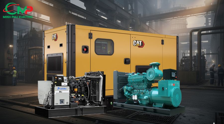 Top thương hiệu máy phát điện công nghiệp chính hãng 2025