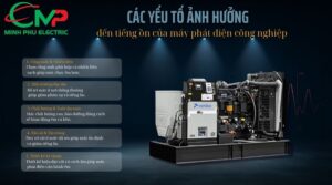 Các yếu tố ảnh hưởng đến tiếng ồn của máy phát điện công nghiệp