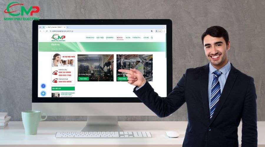 BẢO TRÌ MÁY PHÁT ĐIỆN CÔNG SUẤT LỚN HIỆU QUẢ 3 Hướng dẫn liên hệ dịch vụ bảo trì máy phát điện công suất lớn tại Minh Phú Electric