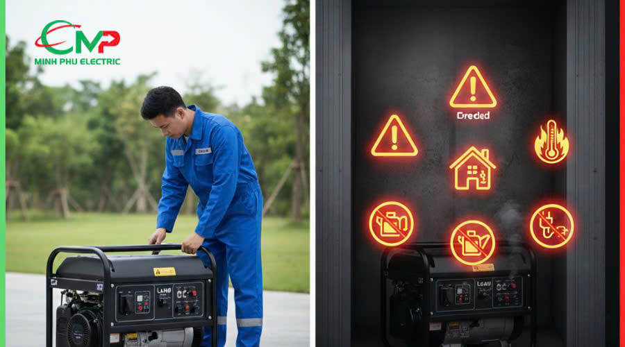 5 sai lầm thường gặp khi vận hành máy phát điện gia đình 5kW