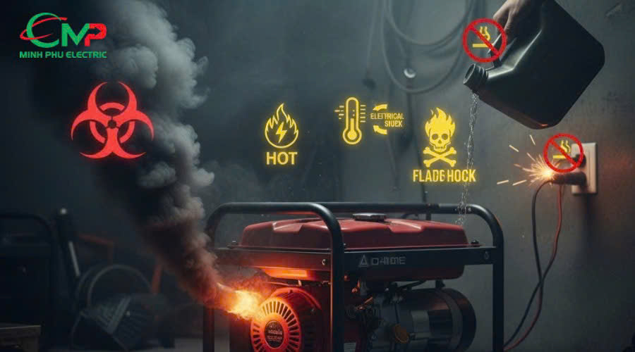 MÁY PHÁT ĐIỆN: 7 LƯU Ý “SỐNG CÒN” KHI VẬN HÀNH 2 Dấu hiệu cảnh báo khi máy phát điện vận hành sai cách