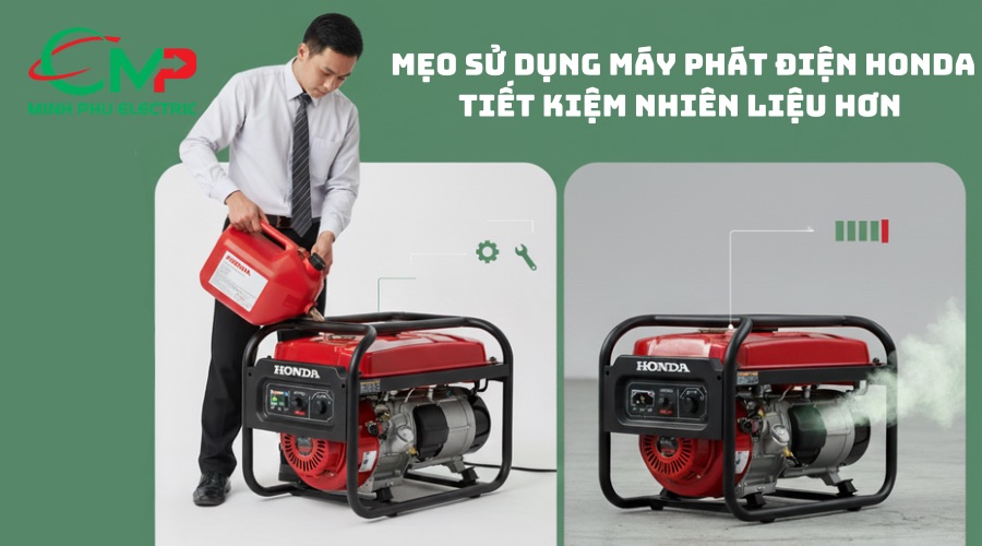 Mẹo giúp sử dụng máy phát điện Honda tiết kiệm nhiên liệu hơn