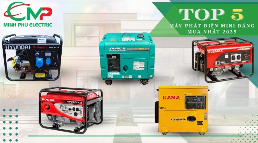 Top 5 thương hiệu máy phát điện mini đáng mua nhất 2025