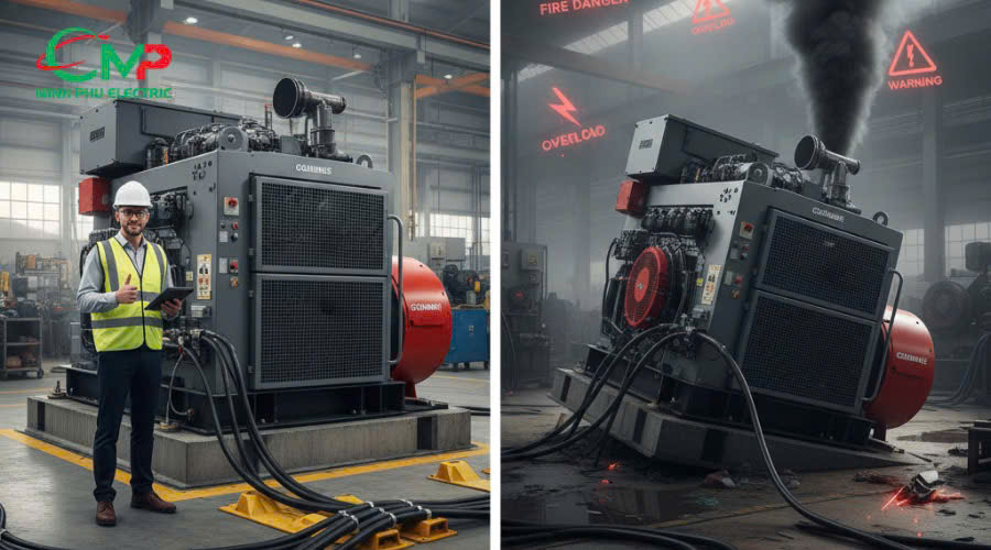 Vì sao cần tuân thủ đúng quy trình lắp đặt máy phát điện Cummins tại công trình_