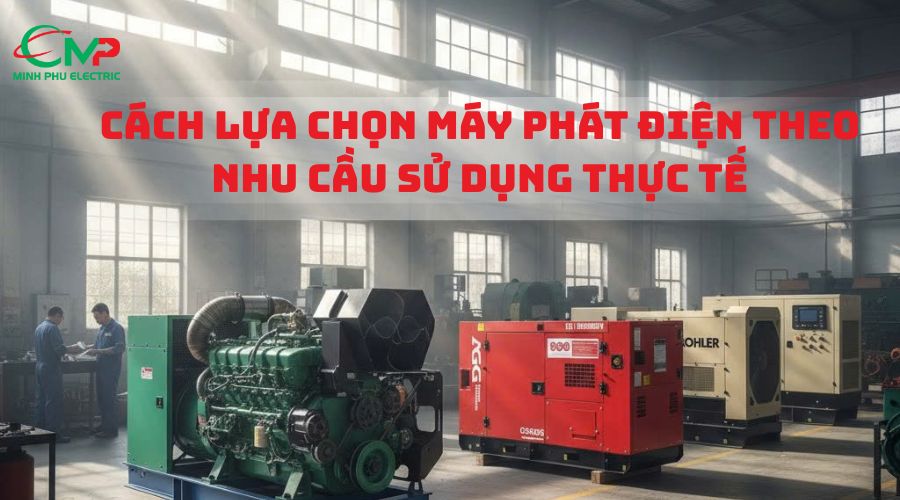 Cách lựa chọn máy phát điện theo nhu cầu sử dụng thực tế