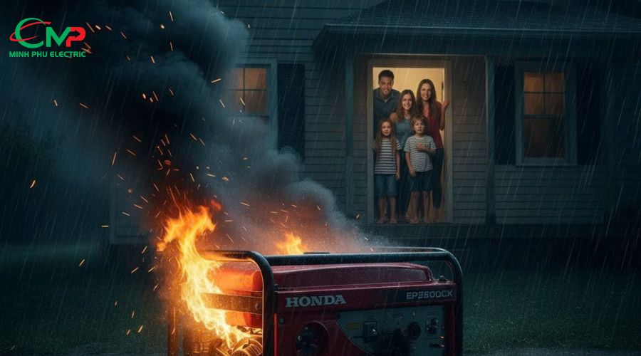  Hậu quả khi máy phát điện 5kW bị nóng kéo dài