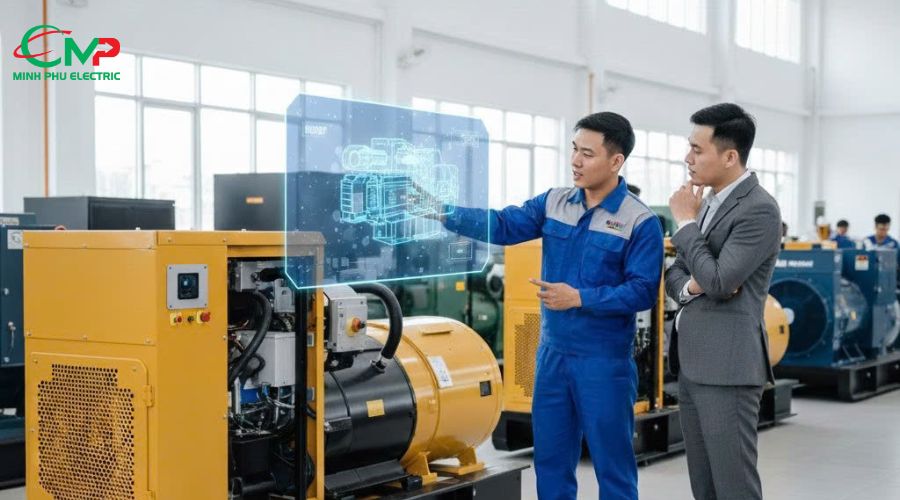 Hướng dẫn liên hệ Minh Phú Electric để được tư vấn máy phát Caterpillar phù hợp nhất 