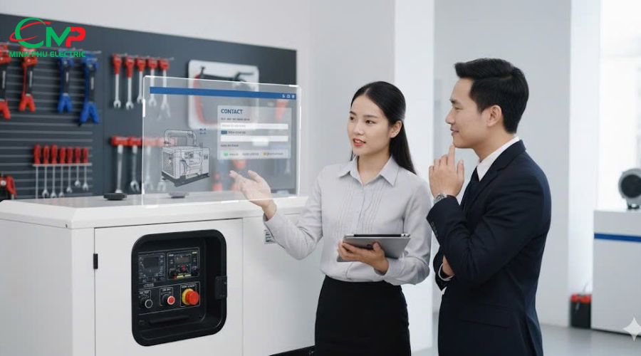  Hướng dẫn liên hệ Minh Phú Electric để được tư vấn máy phát điện 3 pha tối ưu