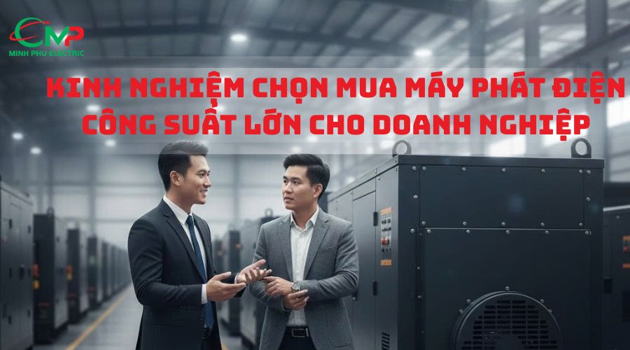 TOP 5 MÁY PHÁT ĐIỆN CÔNG SUẤT LỚN ĐÁNG MUA NHẤT 3 Kinh nghiệm chọn mua máy phát điện công suất lớn cho doanh nghiệp