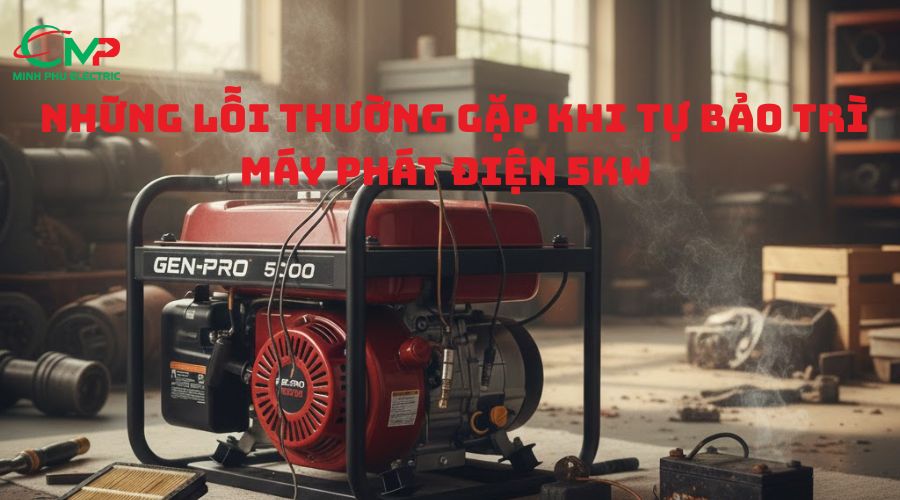 Những lỗi thường gặp khi tự bảo trì máy phát điện 5kW 