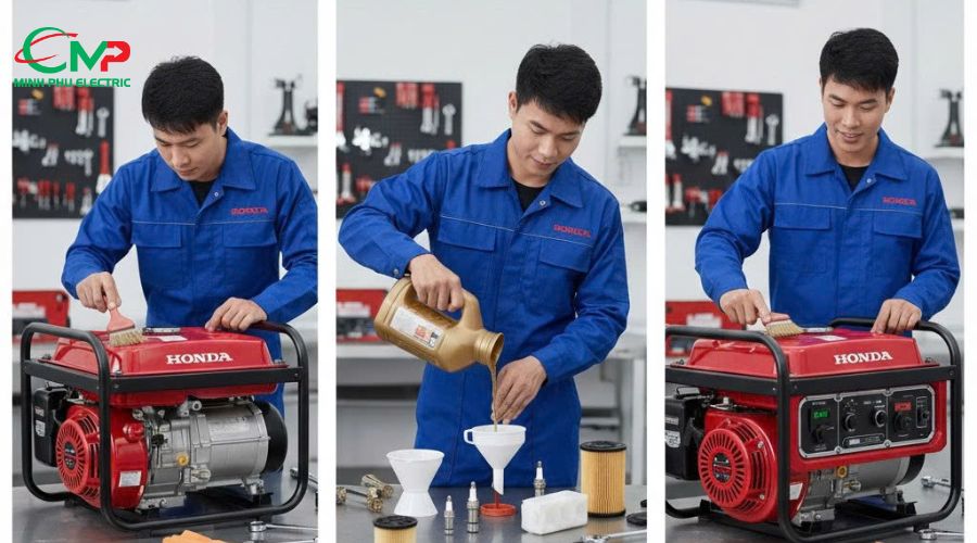 Quy trình bảo trì máy phát điện chạy xăng đúng chuẩn kỹ thuật
