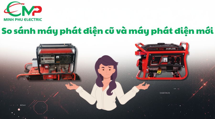 So sánh máy phát điện cũ và máy phát điện mới