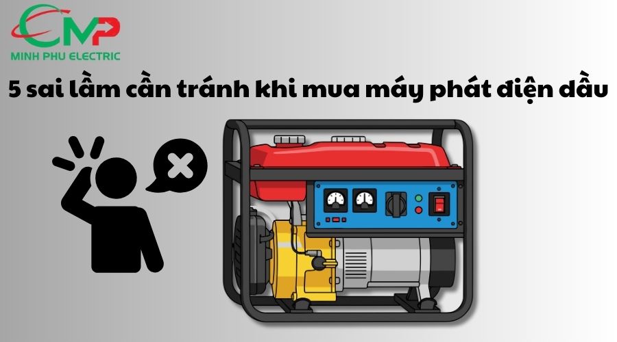 5 sai lầm cần tránh khi mua máy phát điện dầu