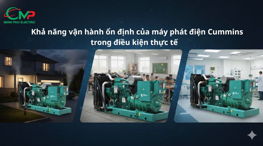 Khả năng vận hành ổn định của máy phát điện Cummins trong điều kiện thực tế