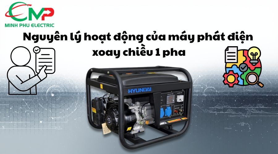 Nguyên lý hoạt động của máy phát điện xoay chiều 1 pha