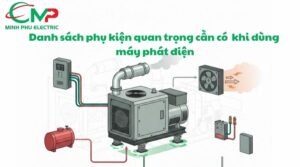 Danh sách phụ kiện quan trọng cần có khi dùng máy phát điện