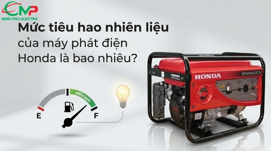 Mức tiêu hao nhiên liệu của máy phát điện Honda là bao nhiêu?