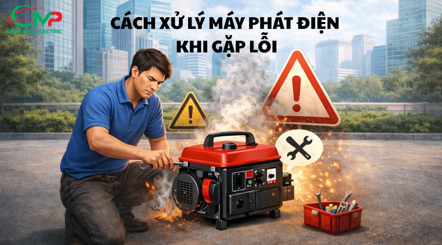 Cách xử lý máy phát điện mini khi khi gặp lỗi