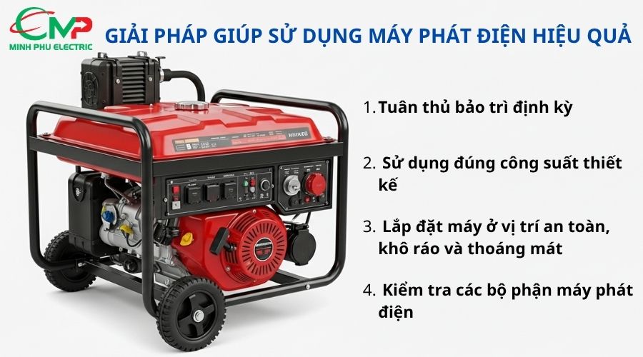 Giải pháp giúp sử dụng máy phát điện xoay chiều hiệu quả