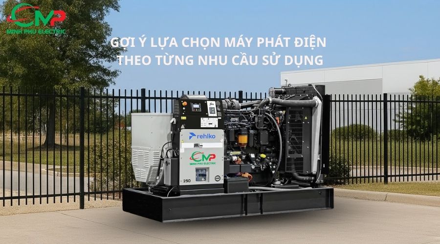 MÁY PHÁT ĐIỆN: CHỌN SAO ĐỂ KHÔNG LÃNG PHÍ? 2 Gợi ý lựa chọn máy phát điện theo từng nhu cầu sử dụng