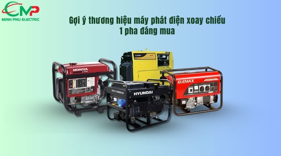 Gợi ý thương hiệu máy phát điện xoay chiều 1 pha đáng mua