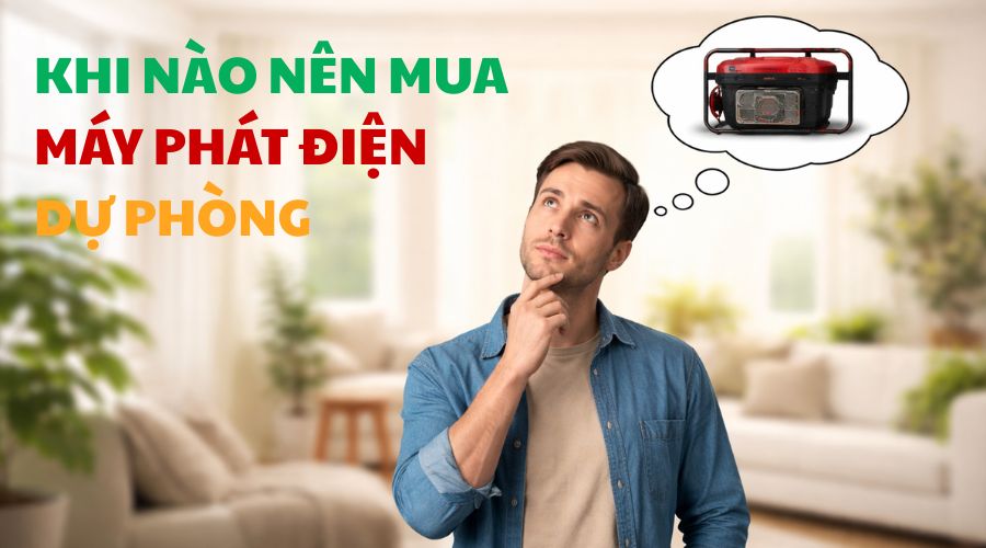 Khi nào nên mua máy phát điện dự phòng?