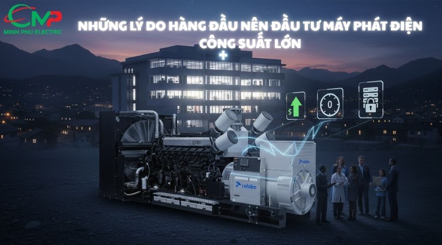 Những lý do hàng đầu nên đầu tư máy phát điện công suất lớn