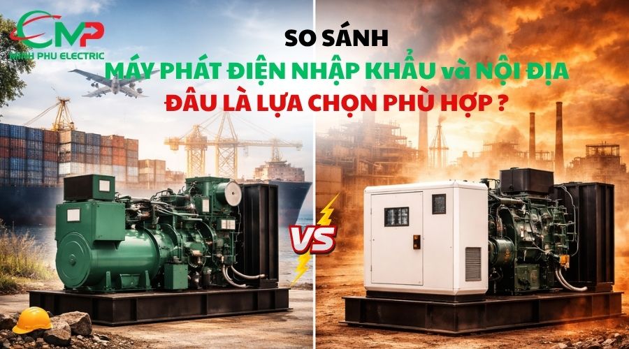 So sánh máy phát điện nhập khẩu và nội địa: Đâu là lựa chọn phù hợp?