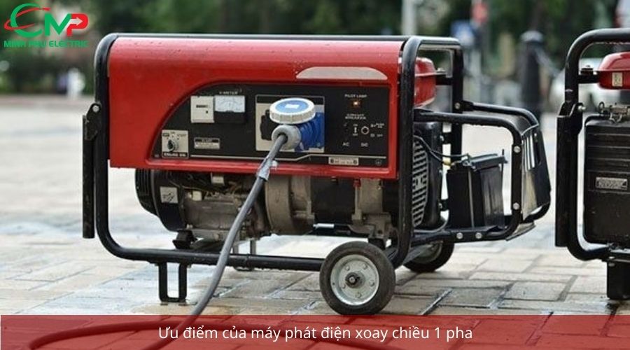 Ưu điểm của máy phát điện xoay chiều 1 pha