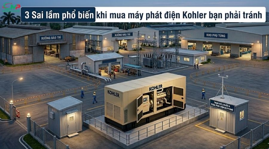 3 Sai lầm phổ biến khi mua máy phát điện Kohler bạn phải tránh 