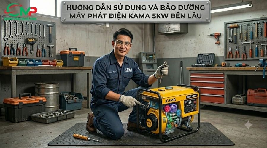 03 LÝ DO NÊN MUA MÁY PHÁT ĐIỆN KAMA 5KW CHO GIA ĐÌNH 3 Hướng dẫn sử dụng và bảo dưỡng máy phát điện Kama 5kW bền lâu