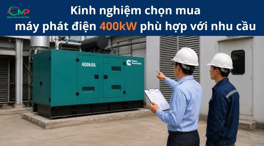 Kinh nghiệm chọn mua máy phát điện 400kVA phù hợp với nhu cầu