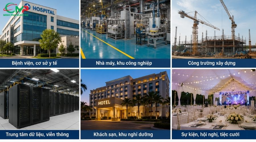 Máy phát điện 400kVA được sử dụng trong những trường hợp nào?