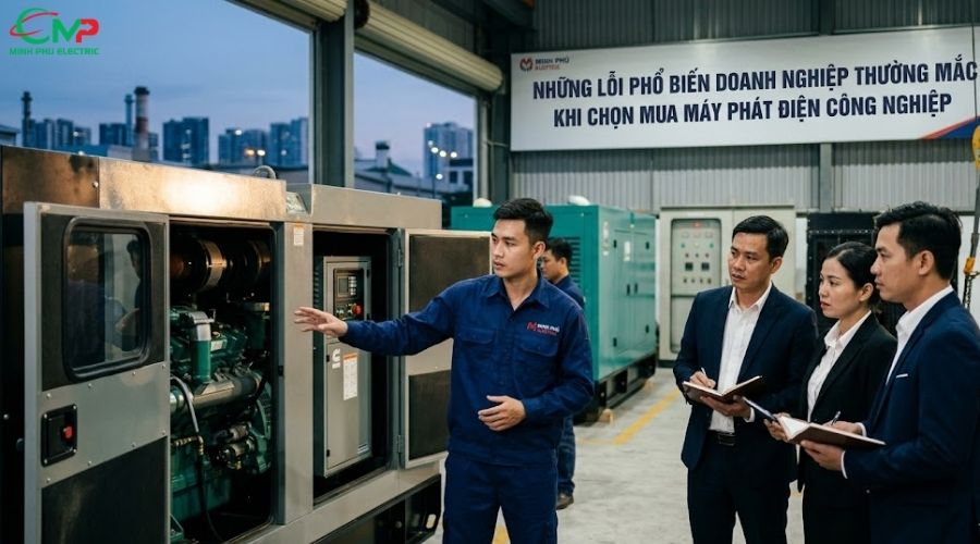 Những lỗi phổ biến doanh nghiệp thường mắc khi chọn mua máy phát điện công nghiệp 