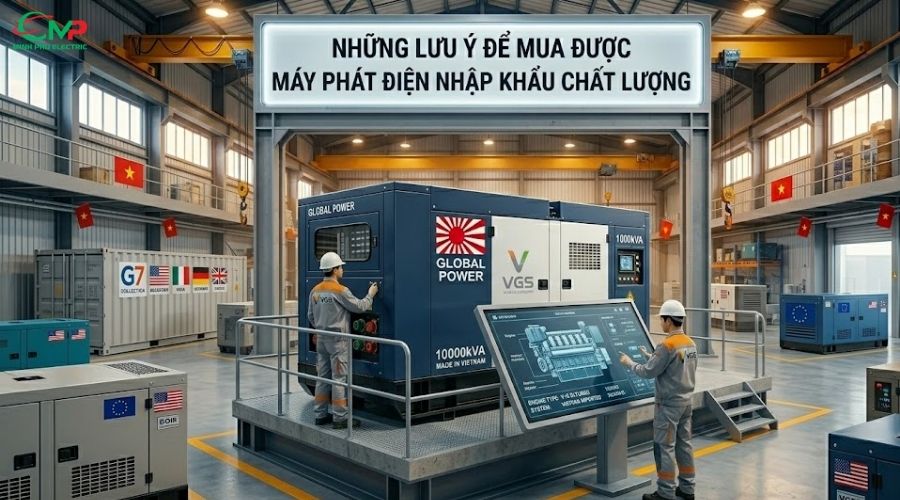Những lưu ý để mua được máy phát điện nhập khẩu chất lượng