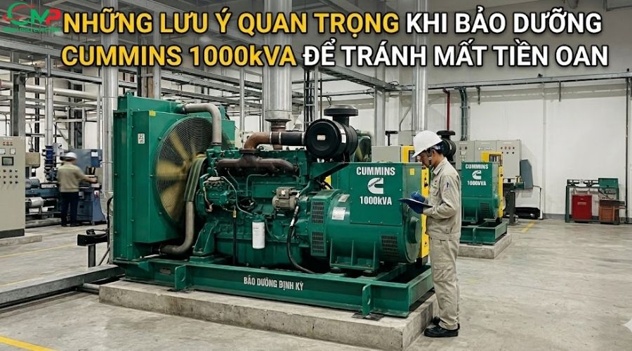 MÁY PHÁT ĐIỆN CUMMINS 1000KVA: BẢO DƯỠNG KHI NÀO? 3 Những lưu ý khi bảo dưỡng Cummins 1000kVA để tránh mất tiền oan