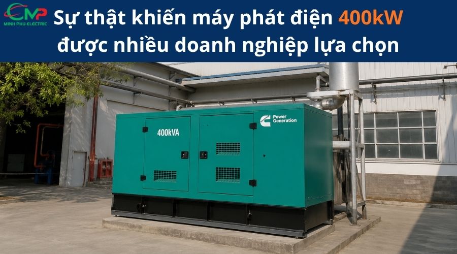 Sự thật khiến máy phát điện 400kVA được nhiều doanh nghiệp ưa chuộng
