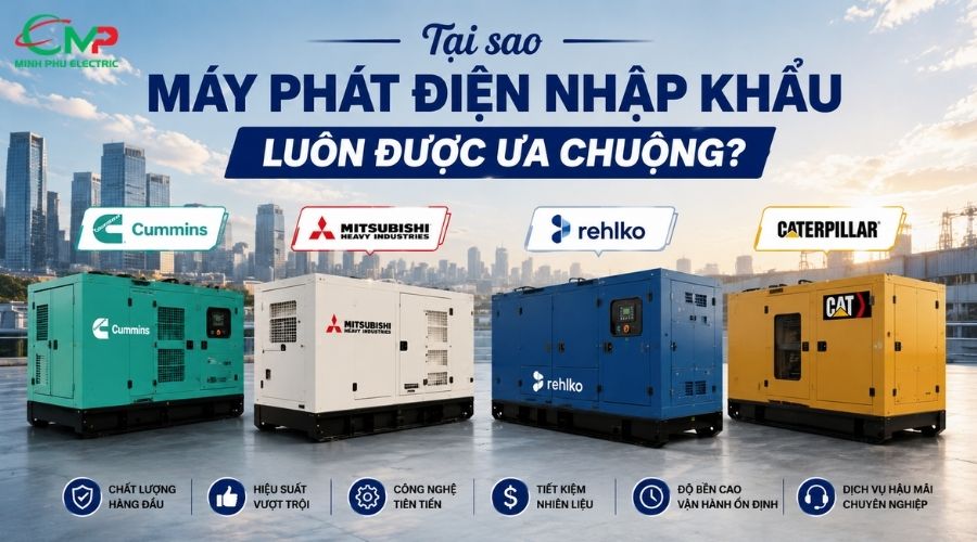 Đánh giá top 4 thương hiệu máy phát điện nhập khẩu tốt nhất hiện nay 
