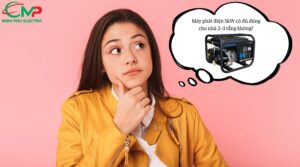Máy phát điện 5kW có đủ dùng cho nhà 2–3 tầng không?