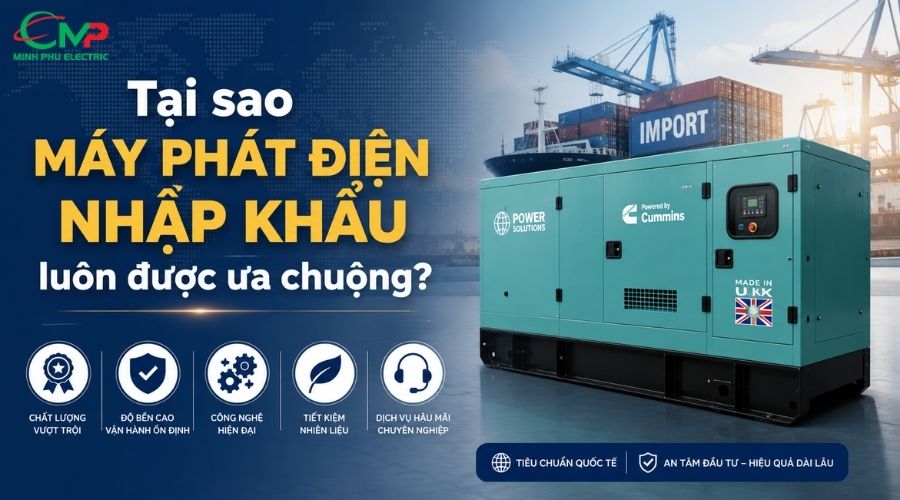 Tại sao máy phát điện nhập khẩu luôn được ưa chuộng?