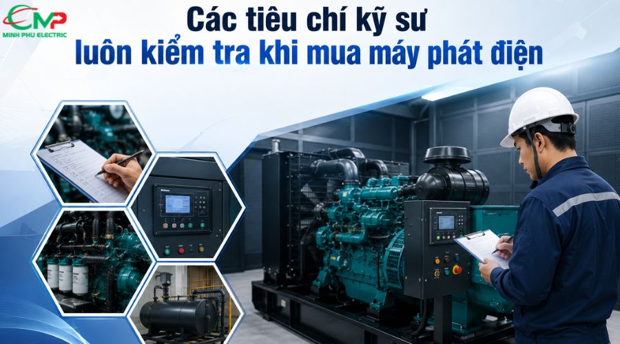 Các tiêu chí kỹ sư luôn kiểm tra khi mua máy phát điện 