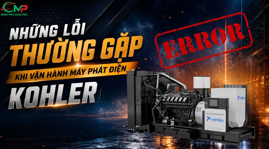 Những lỗi thường gặp khi vận hành máy phát điện Kohler và cách khắc phục