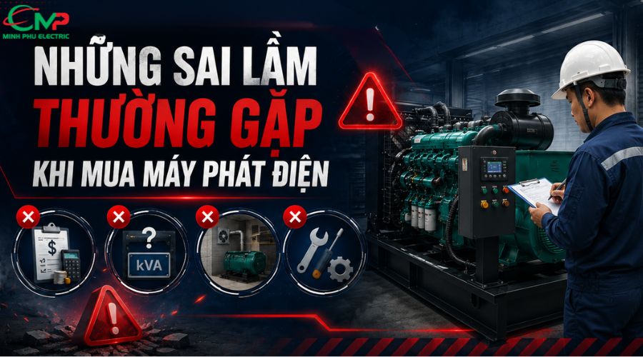 Những sai lầm thường gặp khi mua máy phát điện 